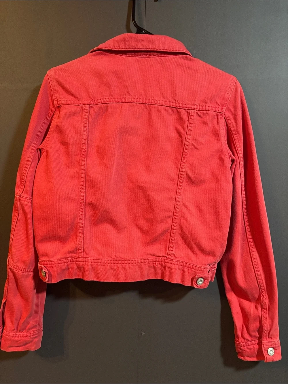 Free People Red Denim Jacket - Picture 4 of 4
